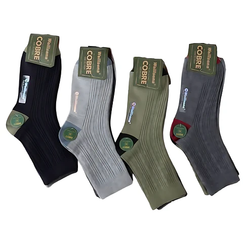 Docena calcetines de cobre para caballero 