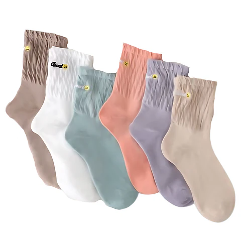 Docena calcetines de mujer hechos de algodon 