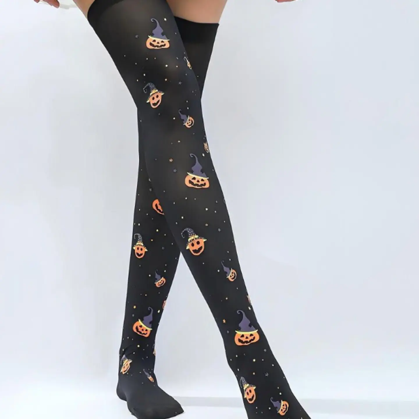 Medias hasta el muslo de Halloween  1