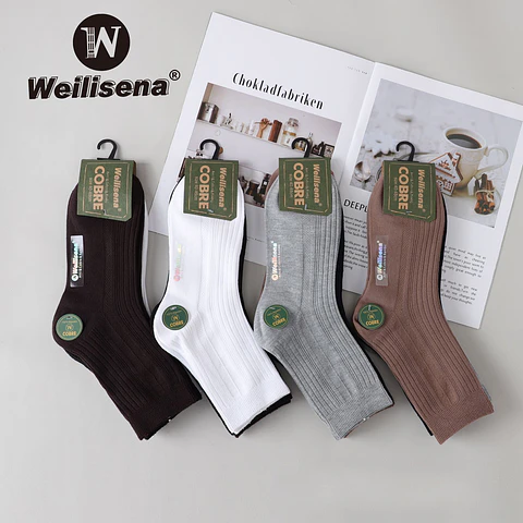 Docena de calcetines de cobre de hombre 