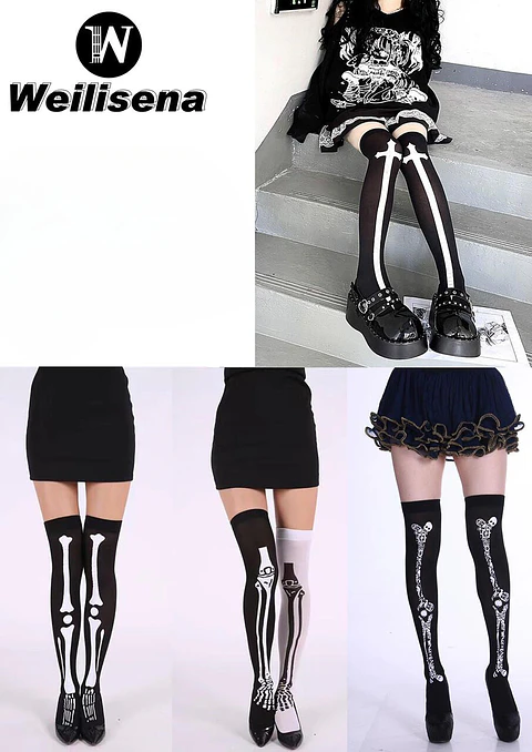 Pantimedias con diseño de Halloween 