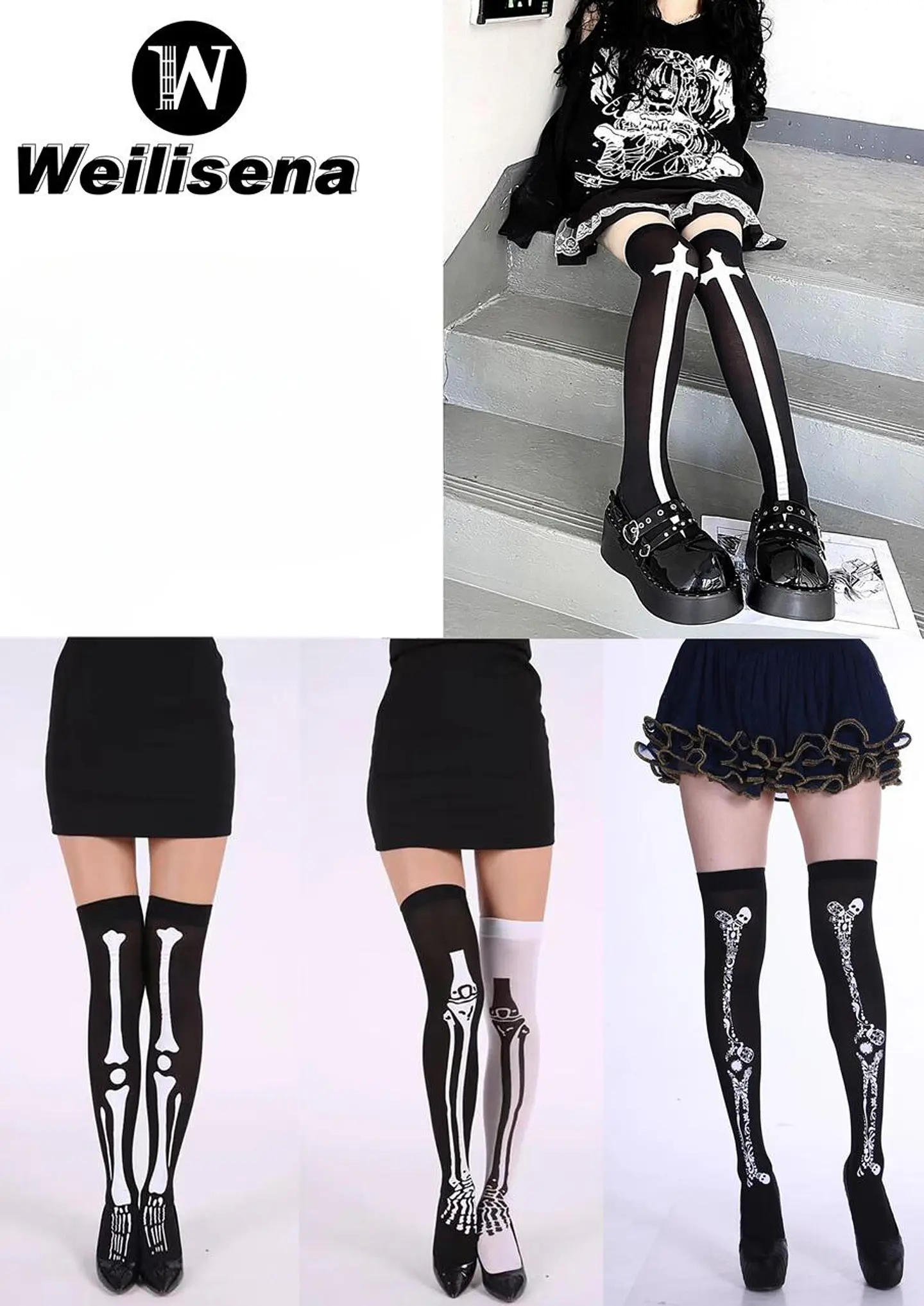 Pantimedias con diseño de Halloween  1