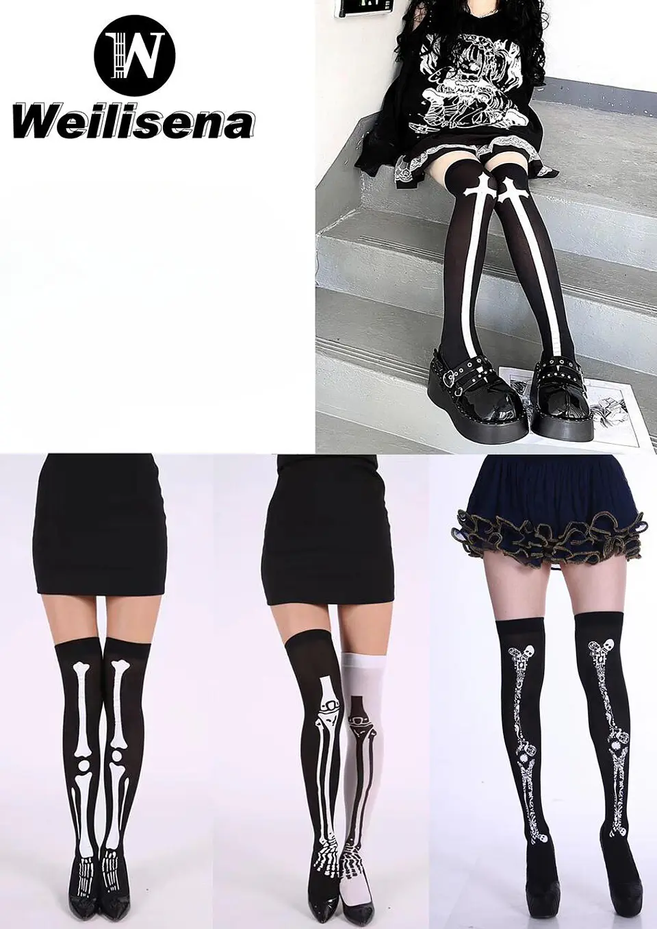 Pantimedias con diseño de Halloween  1
