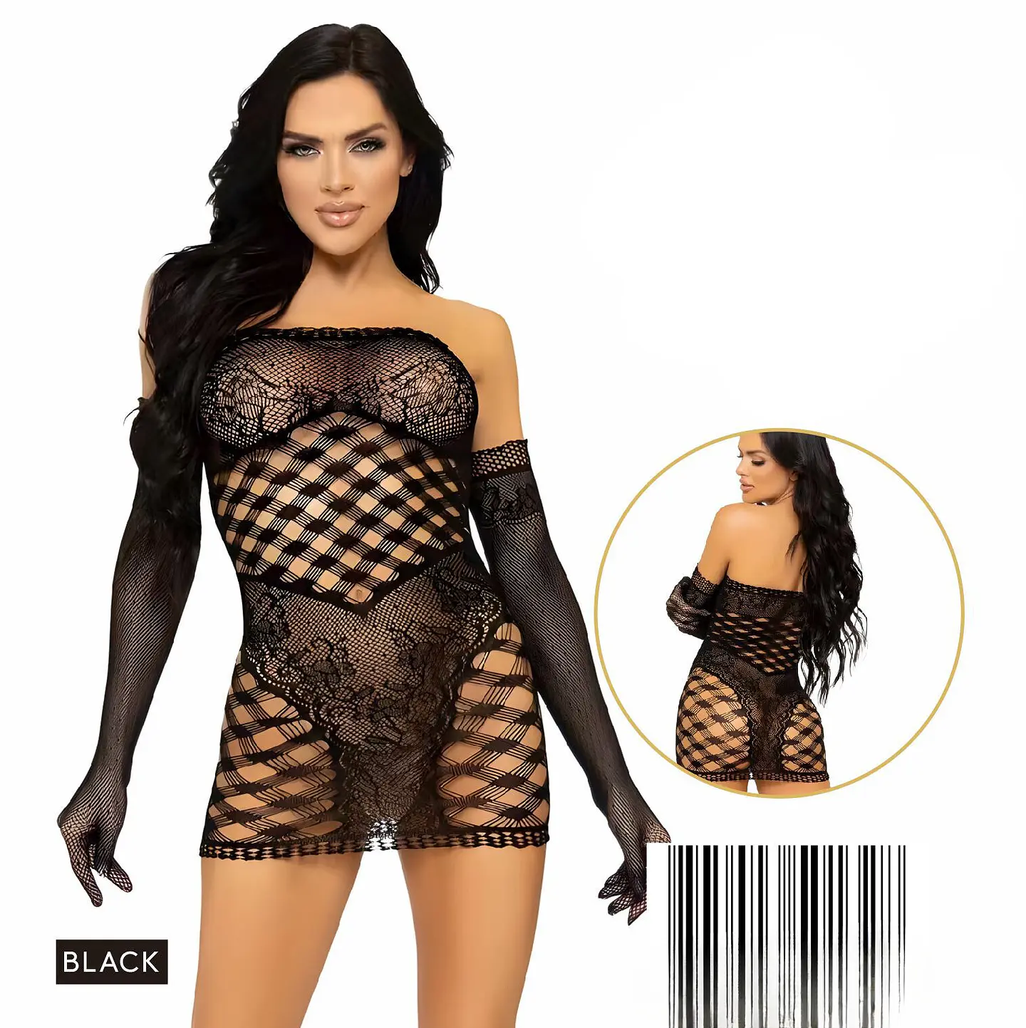 Vestido tipo malla sexi 1