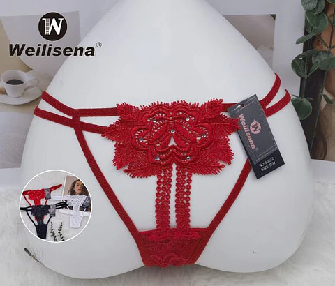 Colale de encaje con brillo 