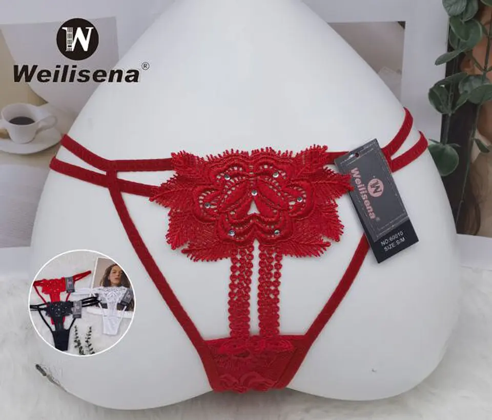 Colale de encaje con brillo  1