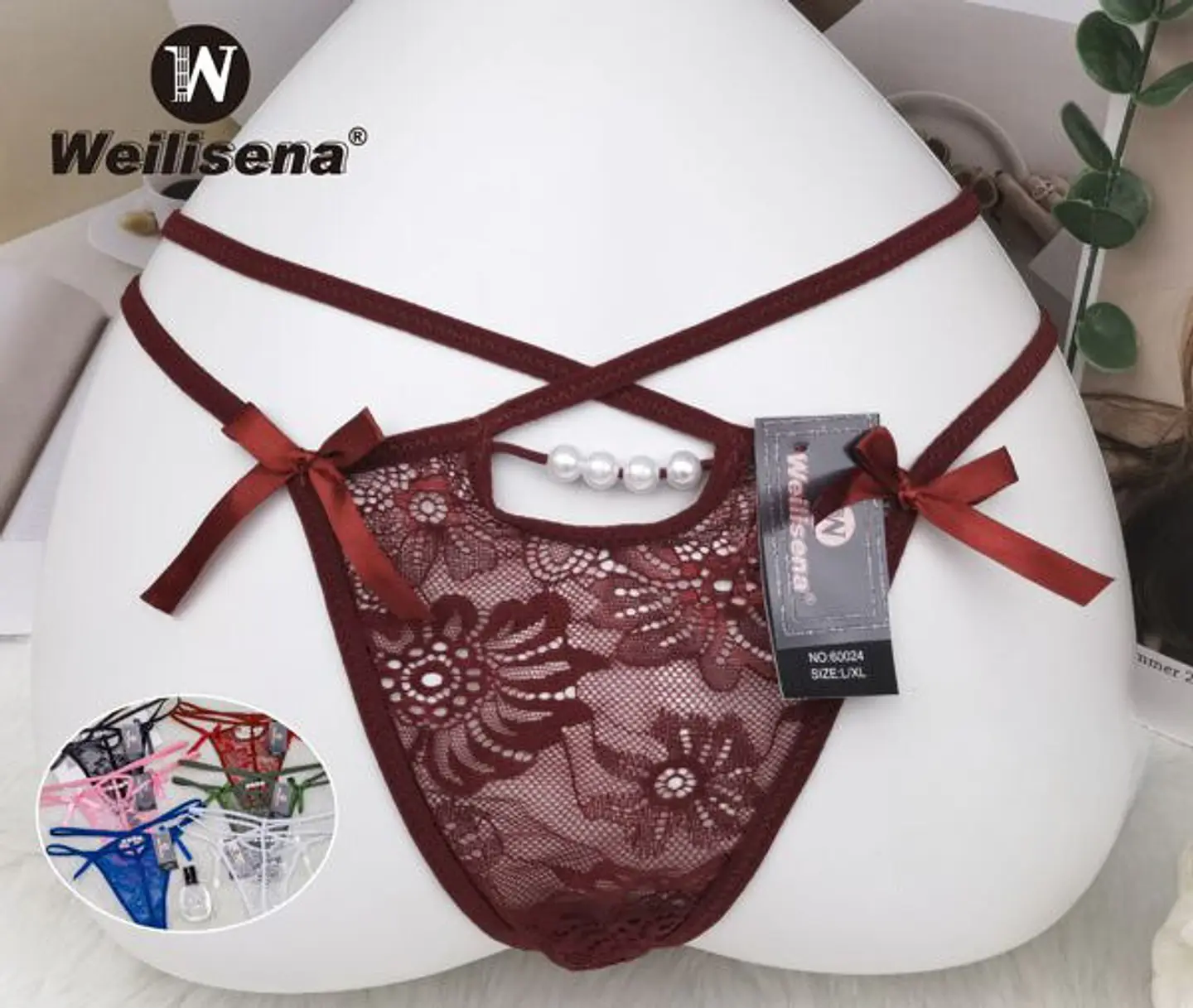 Colale con lazos de adornos y encaje  1