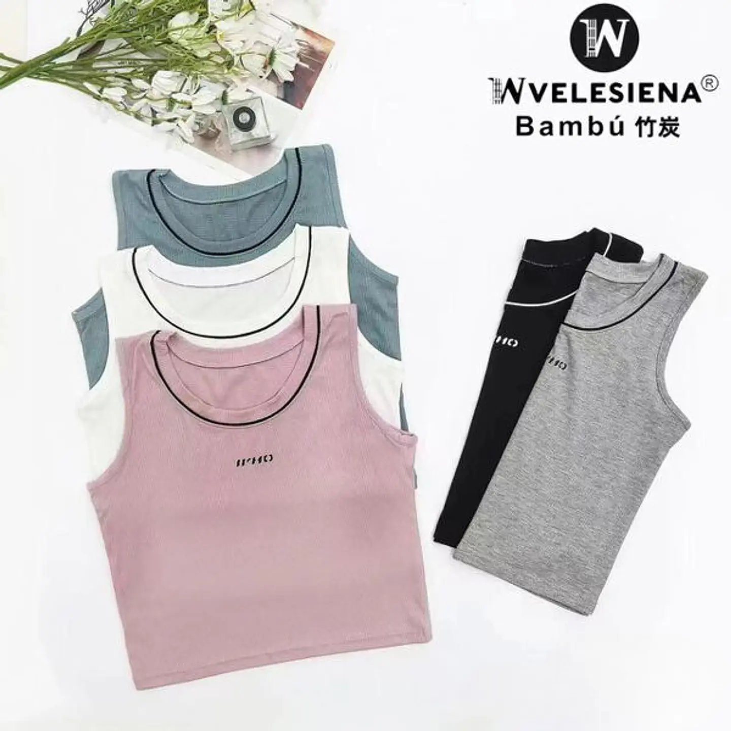 Polerita de dama con tela de bambú 1