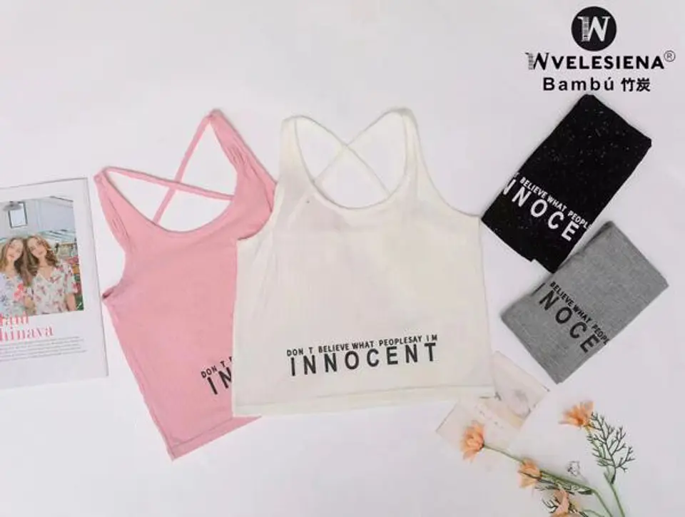 Polera con tirantes cruzados a la espalda 1