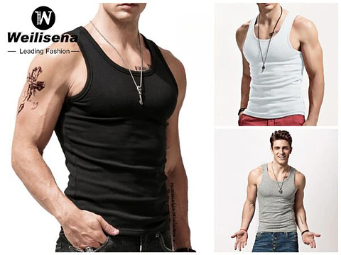 Camiseta de algodón para hombre