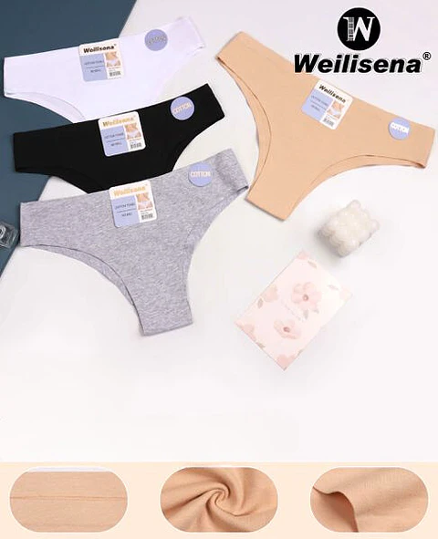 Calzón de algodón invisible para dama 