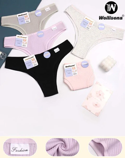 Bikini de algodón de dama 