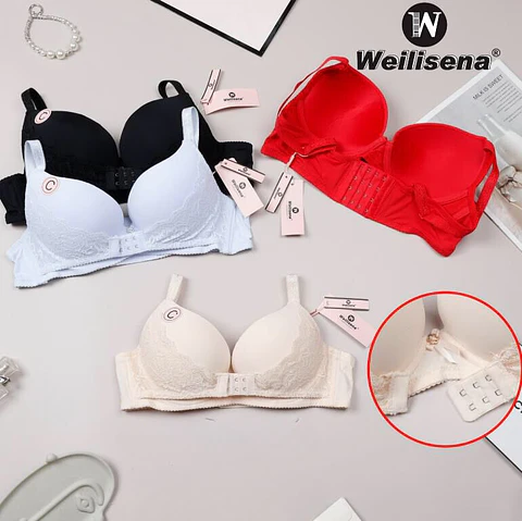 Sosten con broches frontales para realce de busto 