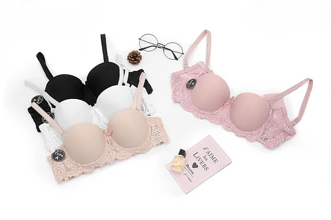 Sosten tipo strapless Copa A con encaje 