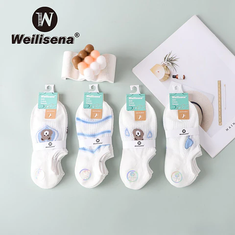 Docena de calcetines de dama con diseño 