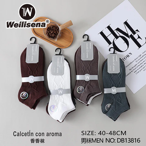 Docena de calcetines de hombre con aroma 