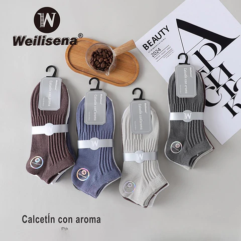 Docena de calcetines con aroma cortos 