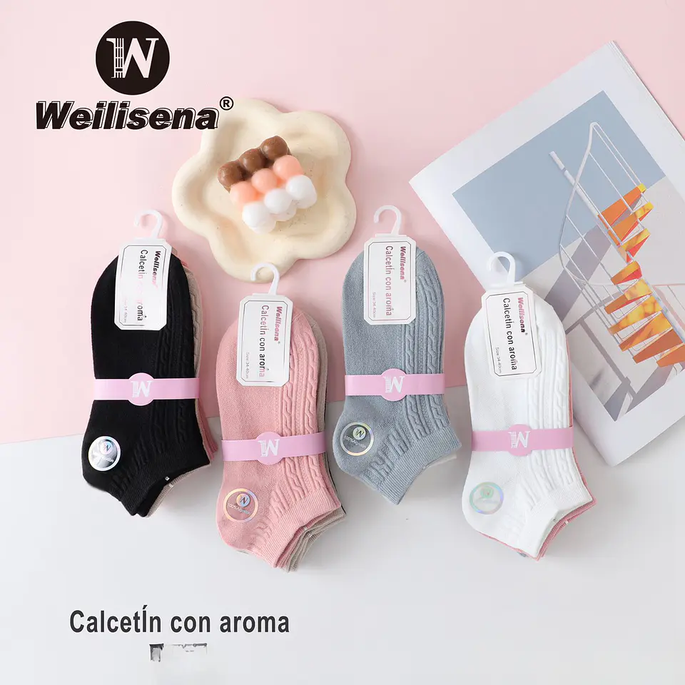 Docena de calcetines de mujer con aroma  1