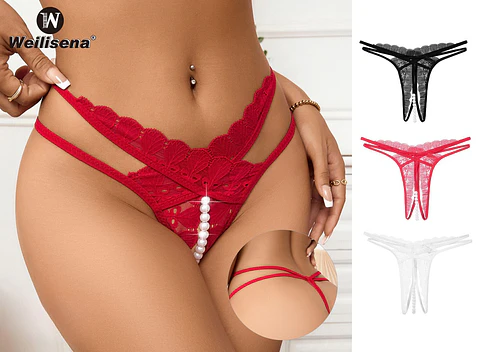 Colale sexi de dama con perlas sensitivas 