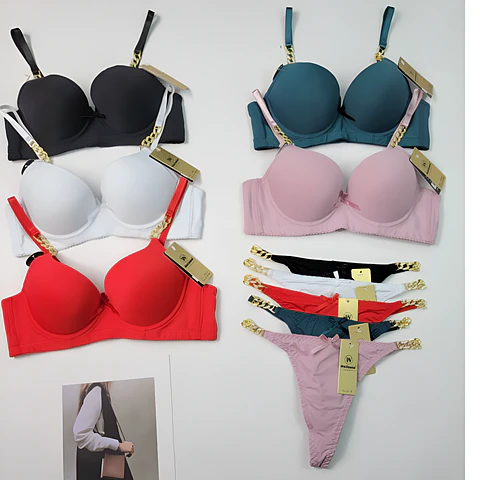 DOCENA Conjunto de ropa interior con cadena Copa B