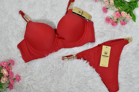 DOCENA Conjunto de ropa interior con cadena Copa B