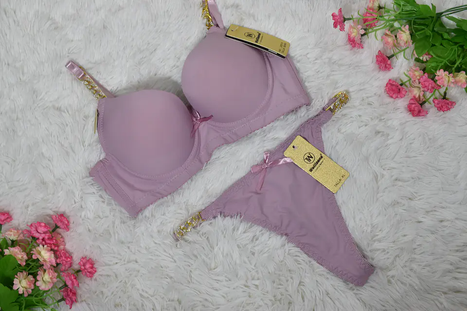 DOCENA Conjunto de ropa interior con cadena Copa B 5