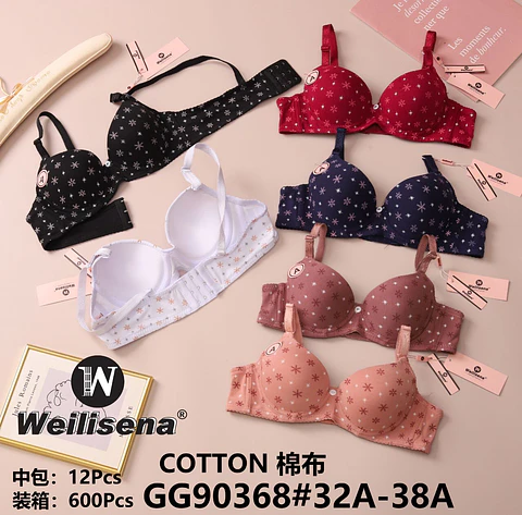 DOCENA Sosten Copa A liso ALGODON