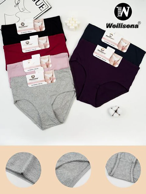  docena Calzón de algodón ancho 