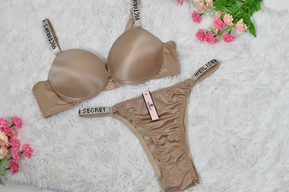  DOCENA Conjunto de ropa interior satinado Copa B 2