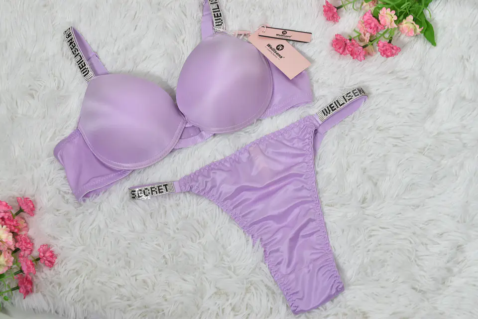  DOCENA Conjunto de ropa interior satinado Copa B 3