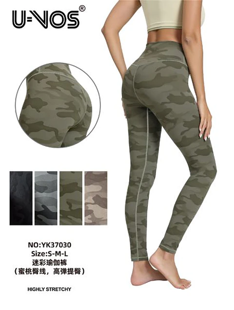 DOCENA DE CALZA DE GYM ESTAMPADA