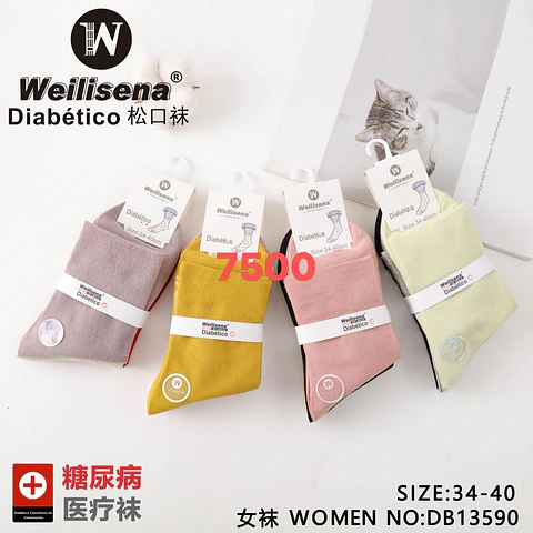 Docena de calcetines para diabético 