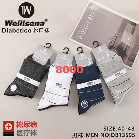 Docena de calcetines para diabético