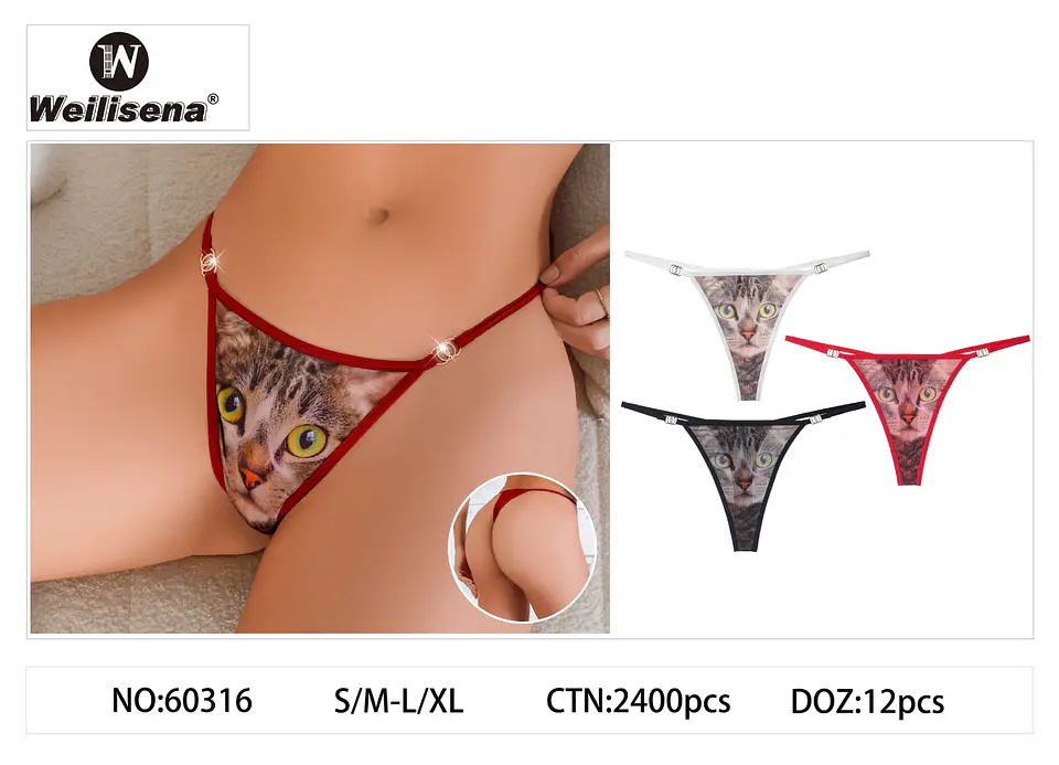 Colale sexi de dama (diseño gato) 1