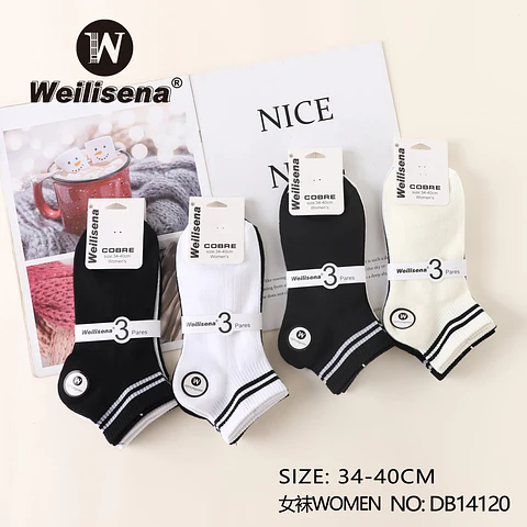 Docena de calcetas de algodón 