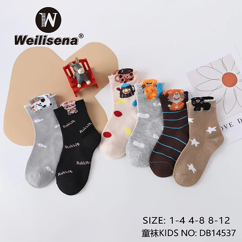 Docena de calcetas de niño de algodon