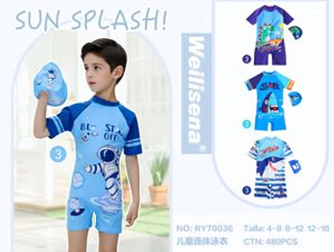 DOCENA TRAJE DE BAÑO DE NIÑO 