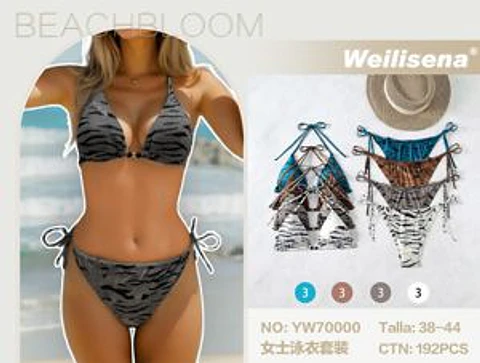 DOCENA TRAJE DE BAÑO DE DAMA DOS PIEZAS