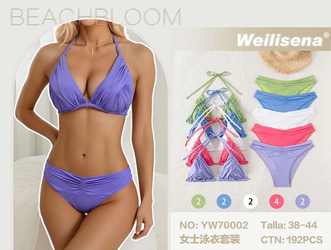 DOCENA TRAJE DE BAÑO DE DAMA DOS PIEZAS