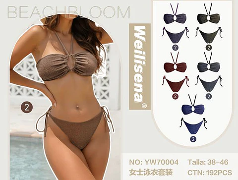 DOCENA TRAJE DE BAÑO DE DAMA DOS PIEZAS