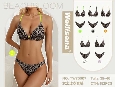 DOCENA TRAJE DE BAÑO DE DAMA DOS PIEZAS