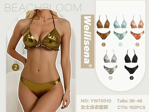 DOCENA TRAJE DE BAÑO DE DAMA DOS PIEZAS