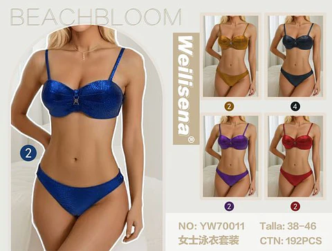 DOCENA TRAJE DE BAÑO DE DAMA DOS PIEZAS