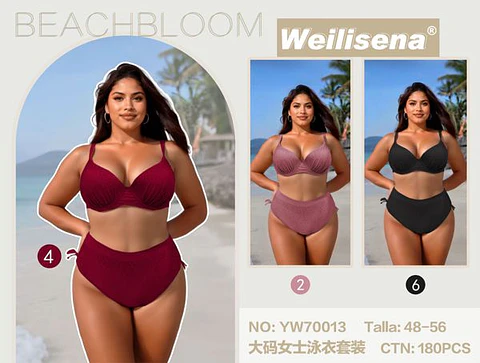 DOCENA TRAJE DE BAÑO DE DAMA DOS PIEZAS