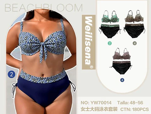 DOCENA TRAJE DE BAÑO DE DAMA DOS PIEZAS