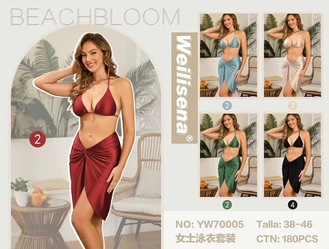 DOCENA TRAJE DE BAÑO DE BAÑO 3 PIEZAS