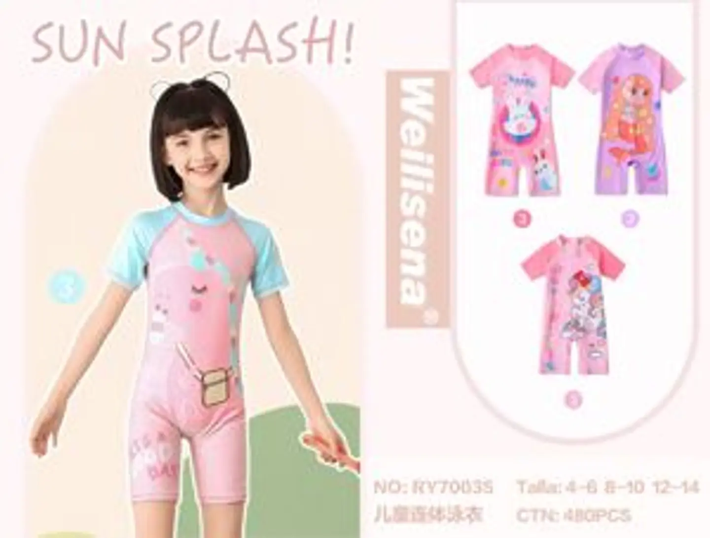 DOCENA TRAJE DE BAÑO DE NIÑA 1
