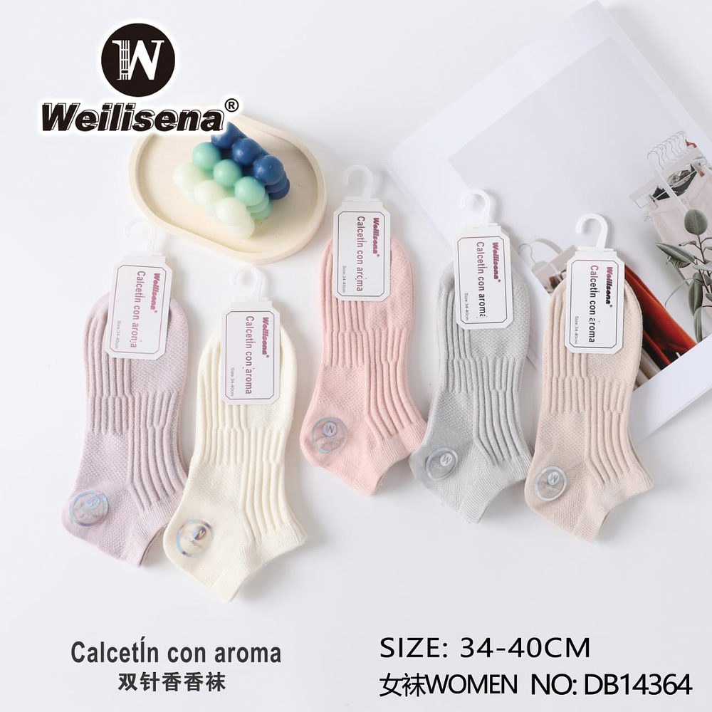 DOCENA CALCETA CON AROMA PARA MUJER