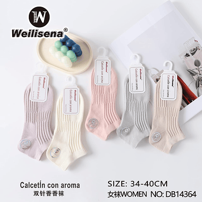 DOCENA CALCETA CON AROMA PARA MUJER
