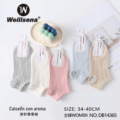 DOCENA DE CALCETA DE AROMA PARA MUJER